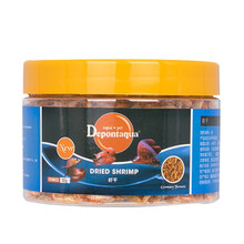 Depontaqua德邦鹦鹉鱼鱼食龙鱼饲料干虾巴西龟乌龟吃的高钙龟粮鱼饲料淡水虾干  FD802虾干 30g