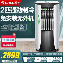 格力（GREE）2匹P移动空调遥控智能冷气便携一体机工业制冷免安装可移动厨房办公室独立除湿冷风机 2021年新款