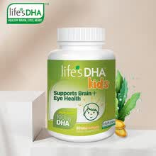 国际	
life's DHA马泰克天然植物 儿童dha海藻油维生素E 儿童营养 眼脑发育 胶囊 美国进口 90粒/瓶 0-18岁