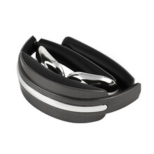 【便携款】英久颈椎按摩器可折叠颈部按摩仪护颈仪七夕情人节生日礼物送女友办公室智能肩颈按摩仪热敷 深空灰