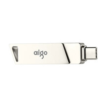 爱国者（ aigo） Type-C USB3.0 手机U盘 U350 银色 双接口手机电脑用 16GB 