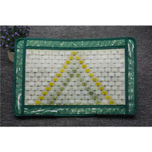 玉枕天然玉石枕垫枕巾枕头岫玉枕夏凉降温枕成人方形枕玉片枕 款11 46*30cm