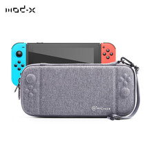 MOD-X任天堂switch收纳包switchlite按键保护包配件便携斜挎ns硬箱小手提盒 NS纤薄款浅灰色