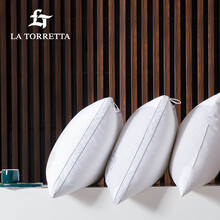 La Torretta 五星级酒店枕头枕芯 95白鹅绒羽绒枕 白鹅毛枕芯成人枕头芯一只装 高枕 单只装 48*74cm