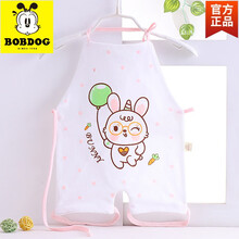 【商场同款】巴布豆0-5岁小孩夏天穿的婴儿双层连腿肚兜夏春款新生儿护肚兜儿童纯棉大版护肚肚兜婴儿肚兜 气球兔肚兜(粉) 73cm