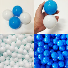 海洋球池无味彩色家用儿童宝宝婴儿游乐场加厚塑料玩具波波球 厂家7.0【蓝色+白色】搭配100个 大部分宝妈推