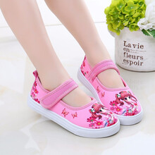 女童帆布鞋 新款女童鞋儿童帆布鞋幼儿园室内鞋女宝宝学步鞋防掉防滑软底板鞋 粉色【按照脚长+0.5厘米购买鞋子内长】 27码/鞋内长约17.0cm