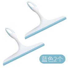 双面刮水器擦玻璃神器家用清洗高楼擦窗户专业玻璃清洁工具 标准款玻璃刮-2个装蓝色
