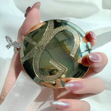 【精品定制】法国蘭寇粉饼定妆粉控油不脱妆蜜粉持久遮瑕美嫩白干粉油皮干皮 自然色单个