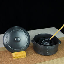京江 陶瓷煮茶器普洱黑白茶复古法煮茶壶温茶器电陶炉茶炉功夫茶具套装 蒸蒸日上煮茶器