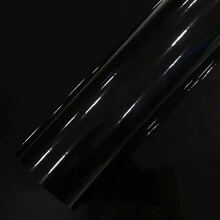 汽车改色膜内饰贴纸中控仪表台装饰贴膜车身全身亮光面摩托车贴纸 黑色【亮光】 1.5米*0.2米长