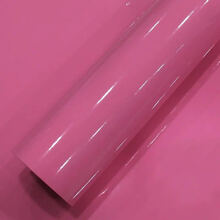 汽车贴纸亮光面改色膜内饰车身整车贴膜摩托车贴纸装饰用品 粉红色【亮光】 1.5米*0.2米长