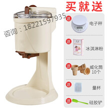 冰淇淋机家用小型迷你全自动甜筒机雪糕机自制冰激凌机器 冰淇淋机套餐1【含电子秤】