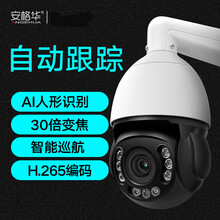 【旗舰新品】安格华4G跟踪球形监控器无线360度连手机远程野外看鱼塘专用户外摄像头 WIFI版 人形跟踪对讲【黑光级夜视 红外150米 128GB  1080p 60mm