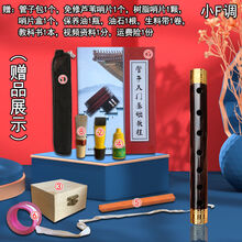 管子乐器初学者D调成年人镀金箍催泪管乌木儿童新手入门G 小F镀金高配(2个哨片++品)