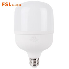 FSL佛山照明LED灯泡商超节能灯柱形球泡E27大螺口32W白光6500K光辉 
