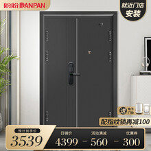 盼盼（Pan Pan）盼盼防盗门别墅大门甲级家用安全门智能指纹密码锁子母门单门入户门进户门吉维尼 【托莱多-子母门-2050*1170】外开 机械锁