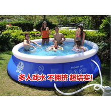充气泳池超大户外大型成人游泳池儿童家庭充气戏水池 180*51CM电泵补包