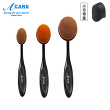 阿嚓热 牙刷型粉底刷bb霜刷不吃粉腮红刷洗脸刷子软毛初学者便携化妆刷子 小号+中号+加大号共3个 人造纤维