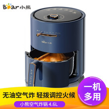 小熊（Bear）空气炸锅4.6L容量 家用调温定时无油烟电炸锅 薯条机大功率 QZG-A15W5