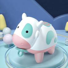 海瑞得儿童玩具女孩男孩0-3-6岁婴幼儿宝宝小孩生日礼物电动学爬行玩具哼哼牛智能早教学习机跳舞故事机