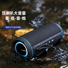 金业GOLDYIP-506 蓝牙音响音箱低音炮便携式户外音响防水小型双喇叭蓝牙大音量车载小钢炮 黑色 标准版16W大音量+2800mAh 标准套餐