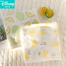 新品迪士尼（Disney）新生儿包被夏季薄款包巾纯棉抱被生儿包布裹布包单产房初生宝春夏秋夏柔软贴身 2件装新生儿裹布 绿柠檬+黄小鸡 85x85cm
