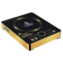 电磁炉5000瓦大功率家用商用猛火爆炒智能触摸防水火锅小霸王小猪帮厨 888土豪金钢双风机4500W