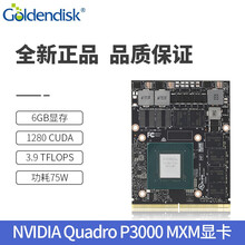 云存（Goldendisk）P3000 MXM独立显卡1280 CUDA/3.9浮点运算6GB显存 MXM P3000