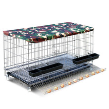 筱宠 Q06大型鸡笼特大号折叠养殖笼铁丝笼加粗鸡笼子鸡舍家用自动滚蛋鸡窝 带隔断120款 自动落蛋 不带轮子