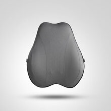 电动按摩汽车办公腰靠神器腰部支撑车载座椅靠枕内饰头枕一对 普通款-太空灰【单个腰靠】