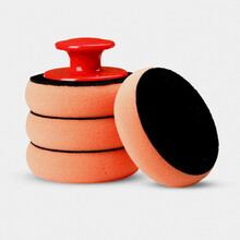 汽车打蜡神器海绵带手柄车腊专用手动抛光机划痕修复手工打磨工具 如图展示1+4