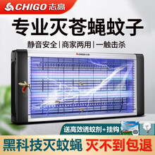 志高灭蚊灯电击式商用灭蝇灯餐厅饭店养殖场专用灭蚊驱蚊神器 家用卧室驱蚊灯电蚊器灭蚊器苍蝇诱捕器 【苍蚊特效款】 LED6W 适用10-30平