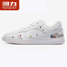 回力女鞋2021新款情侣休闲运动鞋潮流鞋子手绘鞋百搭板鞋男小白鞋女 209猫猫 38