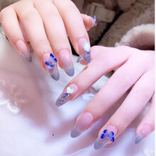 孜甲花新娘甲定制穿戴美甲光疗高端奢华结婚甲贴片大气手工假指甲成品 图二款小号