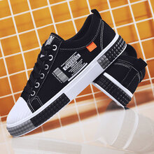 迪士尼Disney男童帆布鞋夏季透气中大童儿童薄款男孩潮流鞋子帅气中小学生板鞋高档 黑白小孩子夏天穿的 39小孩子夏天穿的