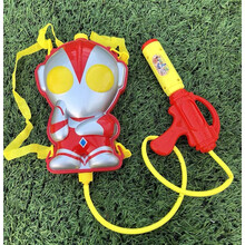 奥特曼水枪 背包戏水玩具儿童喷水男宝宝男孩抽拉式书包呲水枪大容量滋 奥特曼背包水枪2.5L 升级版 标准配置