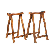 京炫（JINGXUAN)古筝架子 支架实木便携式筝架折叠立式a型支架加粗敦煌古琴架家用 原木色(加粗 无油漆)