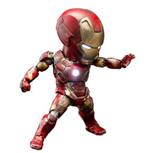 野兽王国钢铁侠手办可动人偶摆件 漫威复仇者联盟 周边男生礼物 钢铁侠MK43 战损版 EAA-024 现货