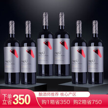 国际	
【三代传承 家族酒庄酒】原瓶进口红酒整箱伊桐酿酒师卡曼尼 /佳美娜干红葡萄酒皮质高档双支礼盒脚印 750ml*6整箱装（无木箱）