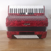 全新德国亚特兰特手风琴8 48 60 96 120贝 儿童初学演奏定制款 120贝斯3排红色款+7重好礼