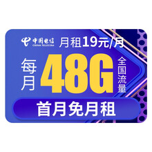 中国电信 流量卡不限速纯流量上网卡大王卡电信星卡电话卡手机卡无限流量 Z 【电信海星卡】