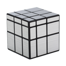镜面魔方奇艺镜面实色圣手二阶镜面三阶镜面碳纤维镜面魔方专卖 圣手三阶黑银
