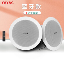 YAYAO 无线蓝牙吸顶音响智能环绕天花板嵌入式家用客厅室内商场店铺餐厅超市棚顶背景音乐广播吊顶喇叭 单主机吸顶【蓝牙版】 标配