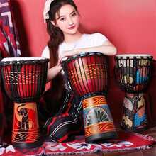 初学者羊皮民谣手鼓非洲鼓丽江云南儿童幼儿园标准GK 标准8寸（颜色备注）