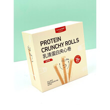 必乐BETALE乳清蛋白夹心卷 零食棒曲奇饼干健康轻食蛋卷20g*8袋保健食品 1盒/8袋(香草味)