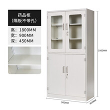 雎竹学校实验室仪器柜化学试剂柜玻璃器皿存储柜子 全钢药品柜