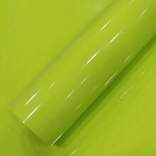 汽车高光亮面改色膜贴纸改装车身内外饰全整车改色贴车贴膜车顶膜 淡黄绿【亮光】 1.5米*1米长