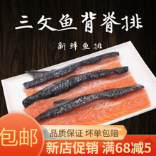冰鲜速冻三文鱼头4斤装海水产鱼类 3斤鱼背脊