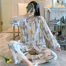 娇银月子服夏季（薄款透气）纯棉哺乳衣产妇产后哺乳睡衣纱布孕妇睡衣喂奶衣 白色 L（建议100-120斤左右穿）